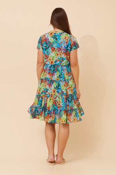 ALANIS TROPICAL PRINT DRESS