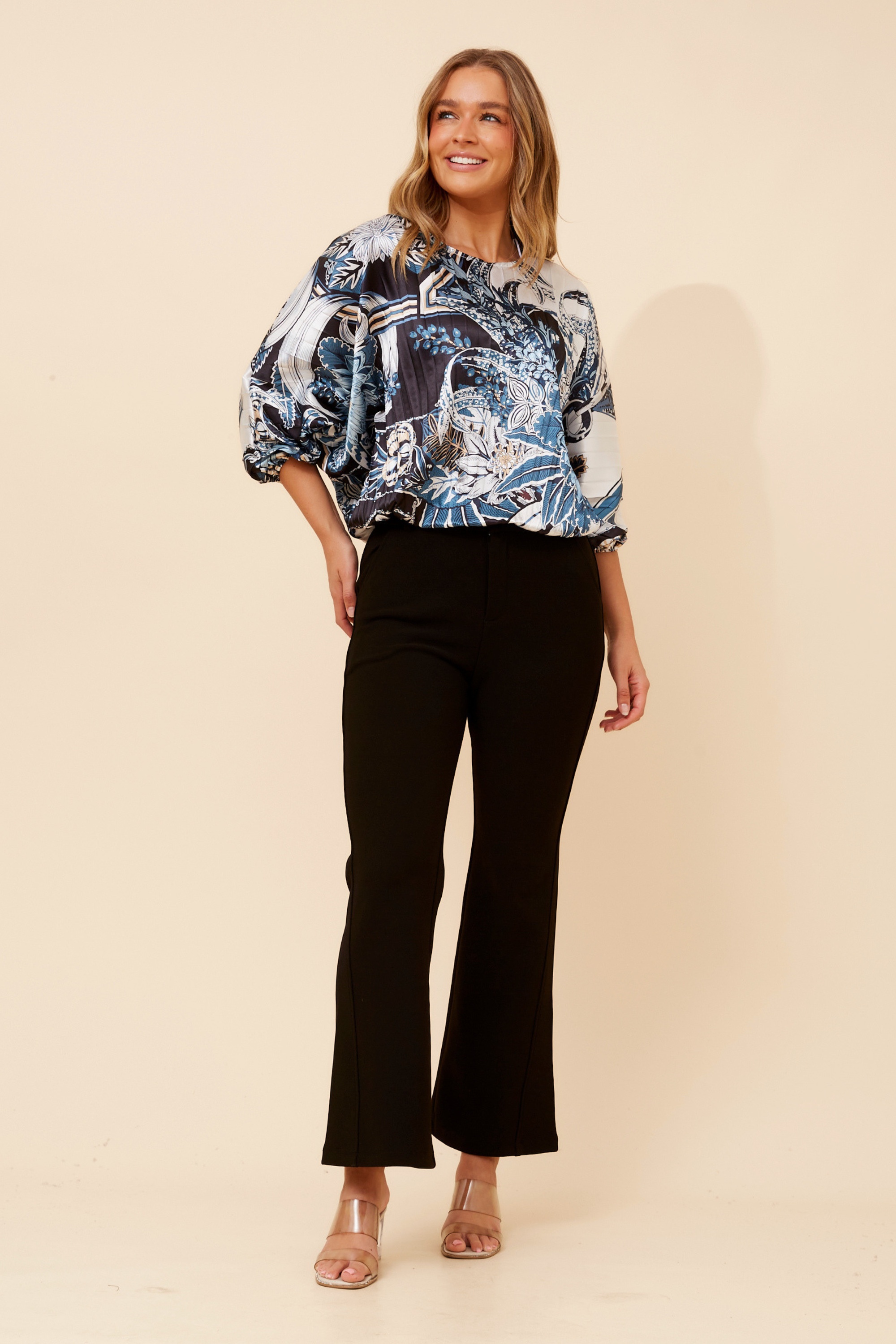 ALBERTA SCARF PRINT TOP