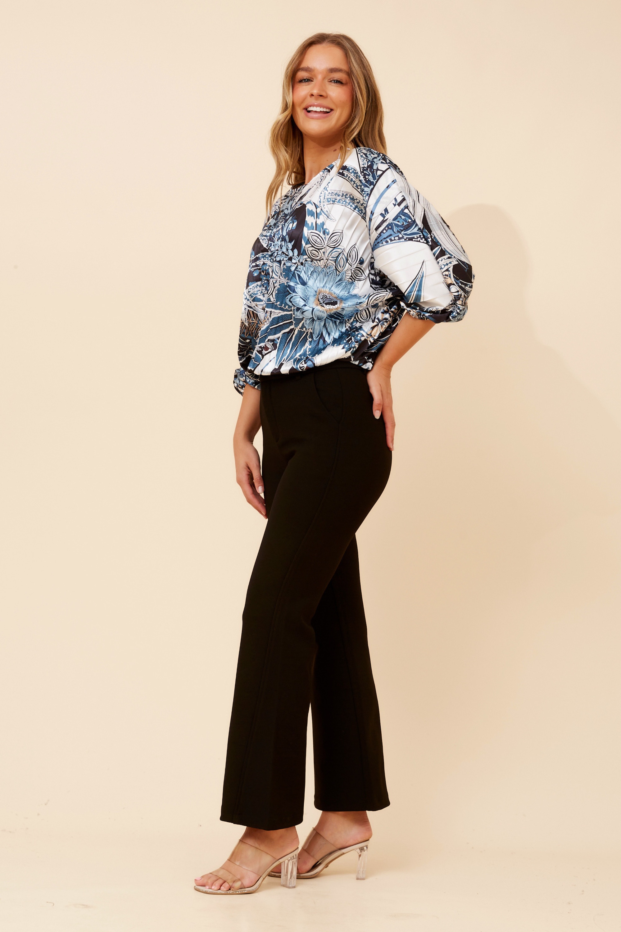 ALBERTA SCARF PRINT TOP