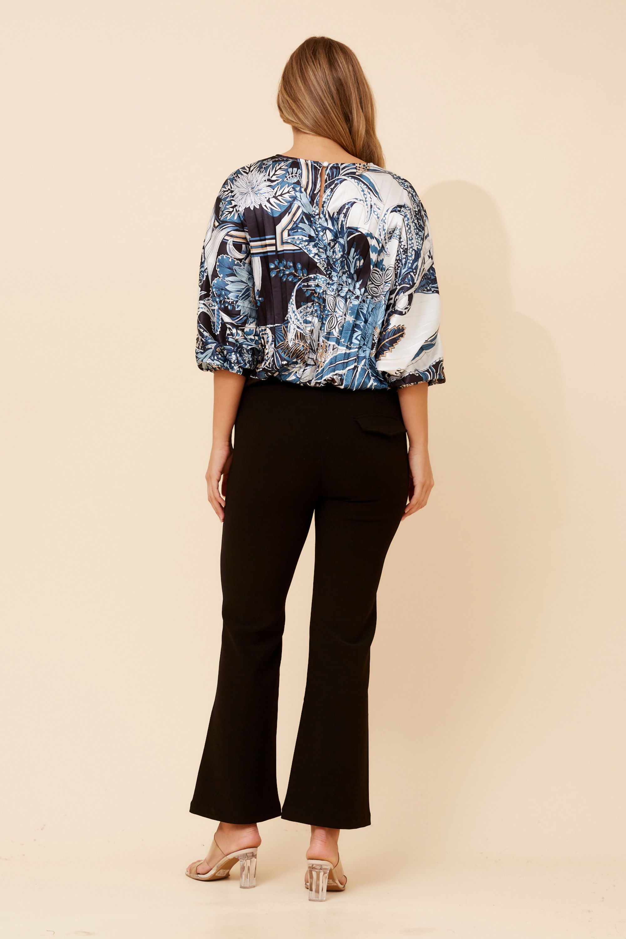 ALBERTA SCARF PRINT TOP