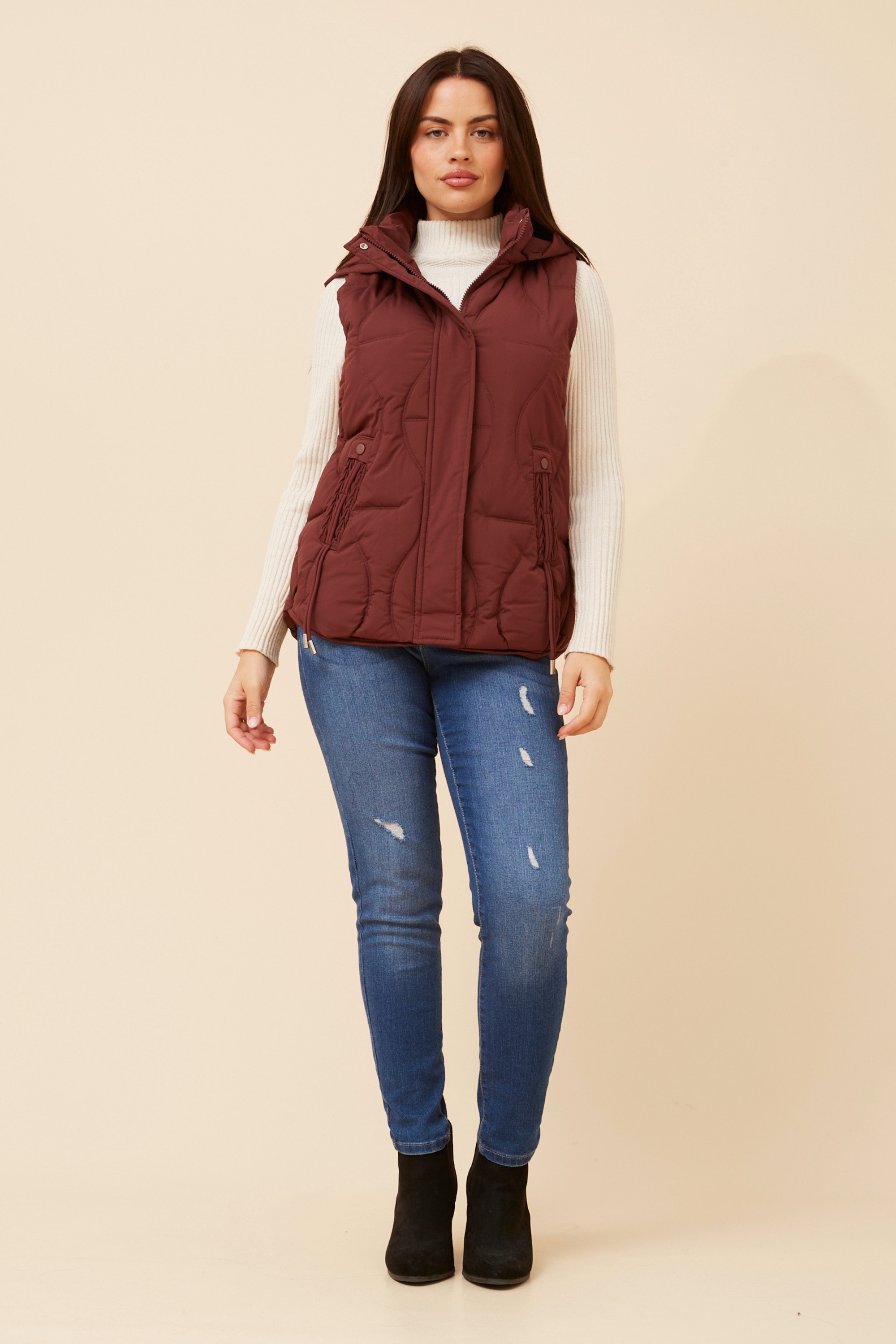 ALEJANDRA SOLID PUFFER VEST