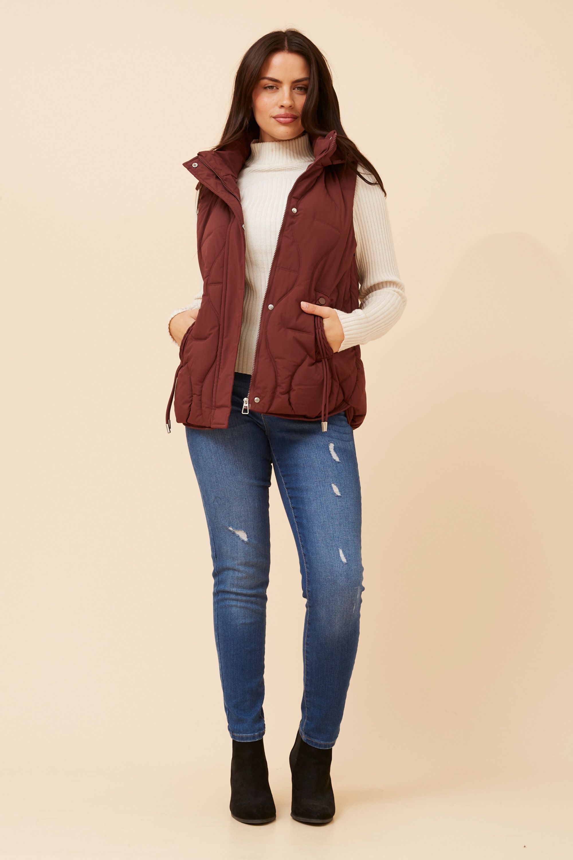 ALEJANDRA SOLID PUFFER VEST