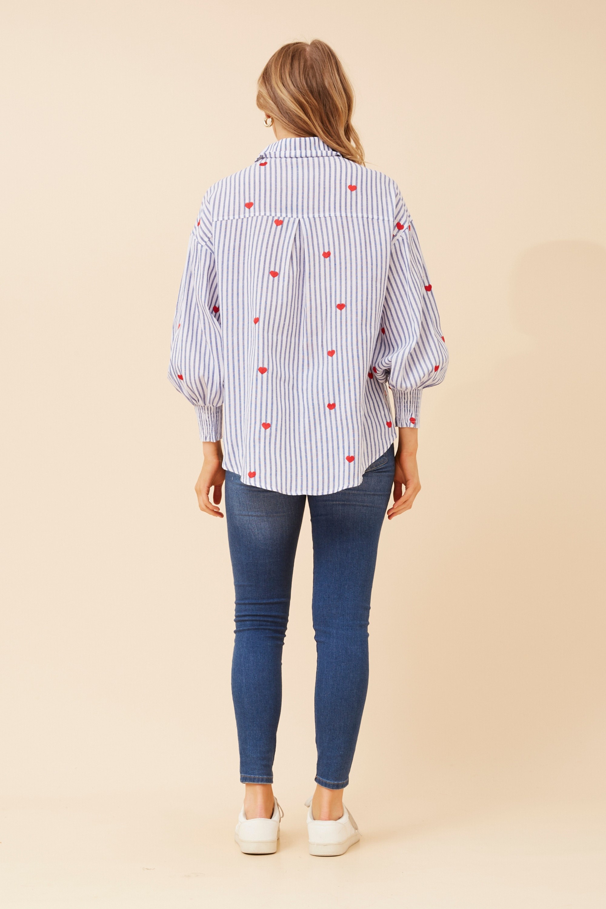 ALESSA STRIPE PRINT SHIRT