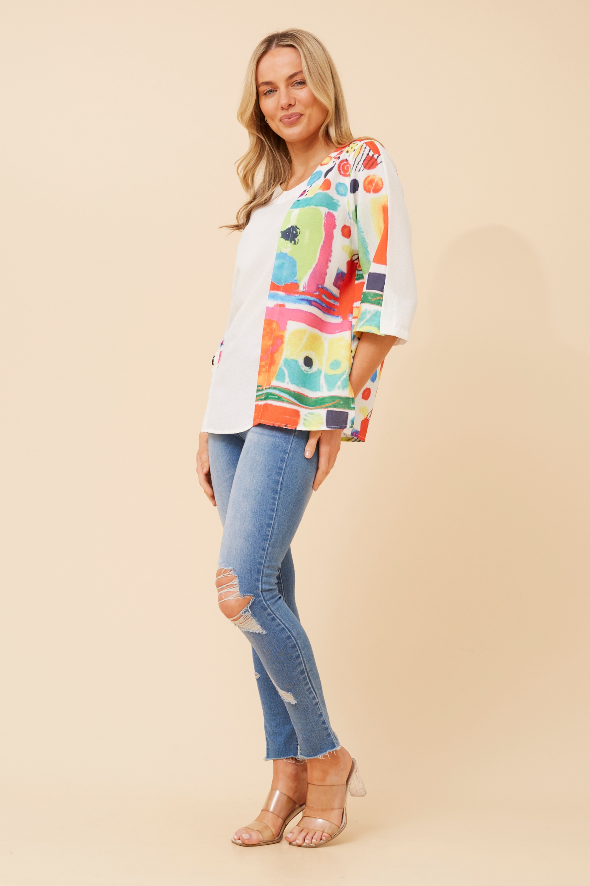 ALIA ABSTRACT PRINT TOP