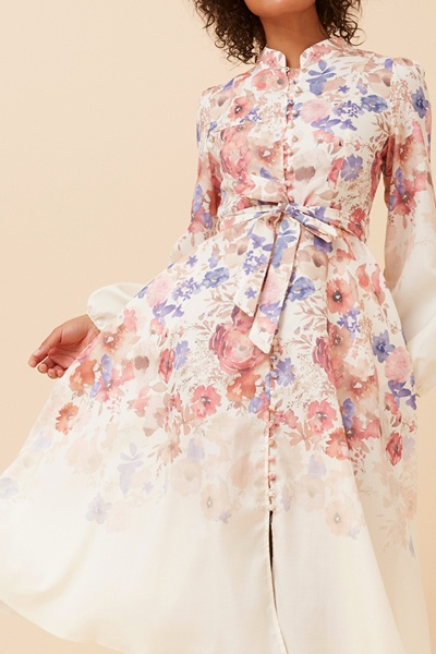 ALIATT FLORAL MIDI DRESS