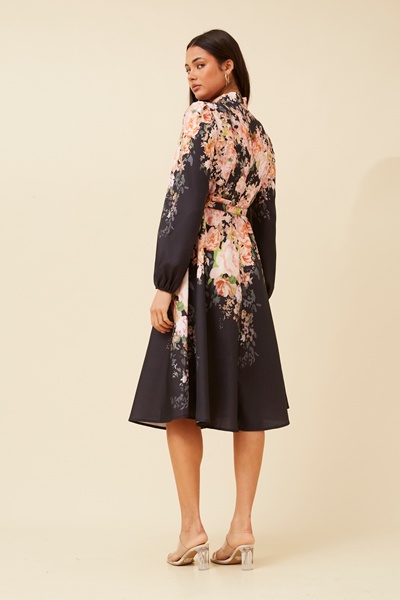 ALIATT FLORAL MIDI DRESS
