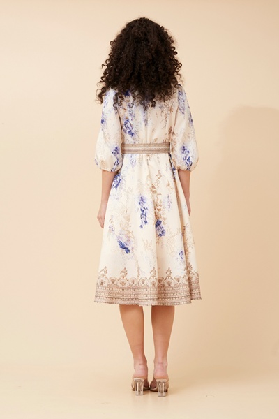 ALIATT FLORAL MIDI DRESS