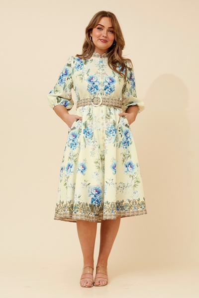 ALIATT FLORAL MIDI DRESS