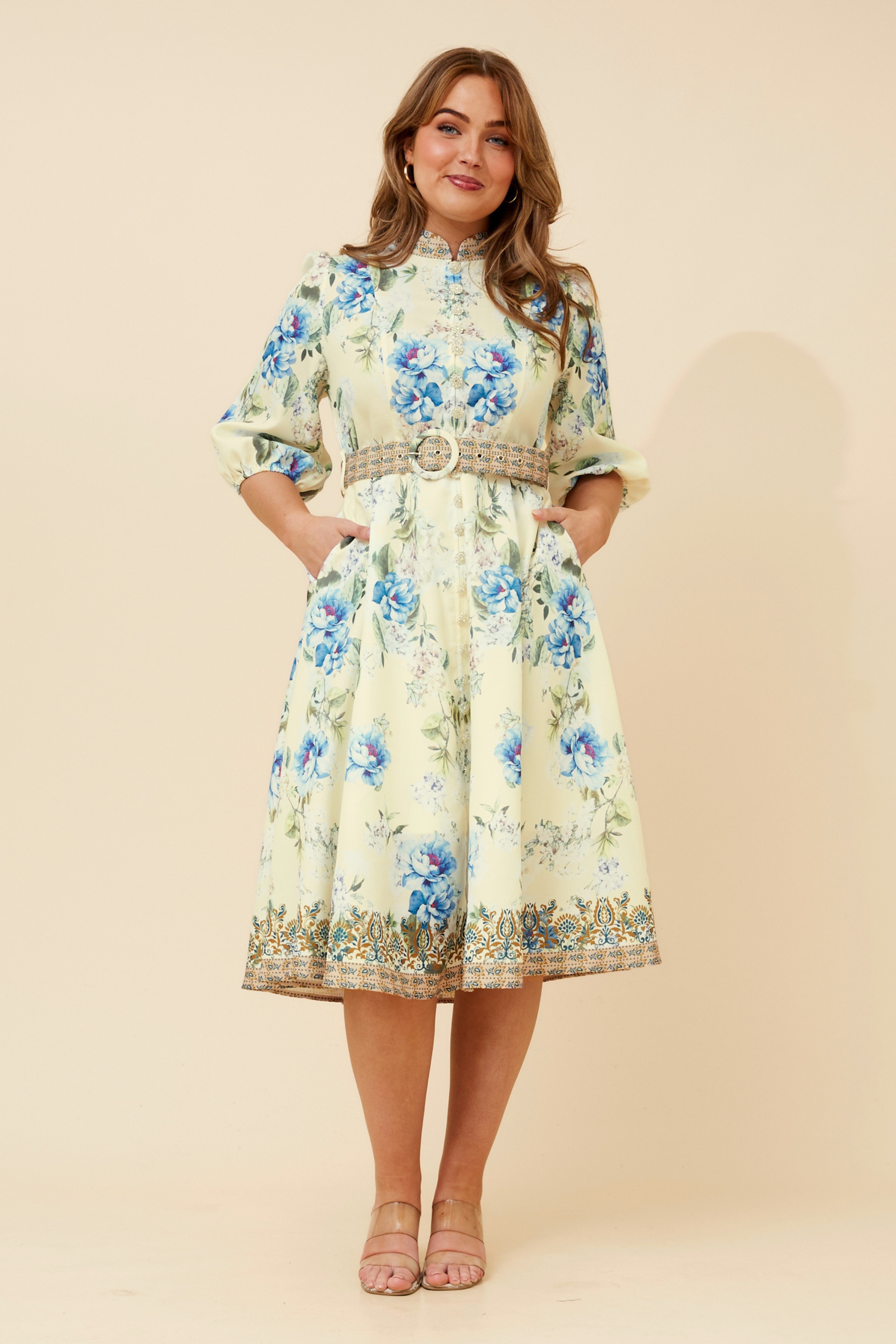 ALIATT FLORAL MIDI DRESS