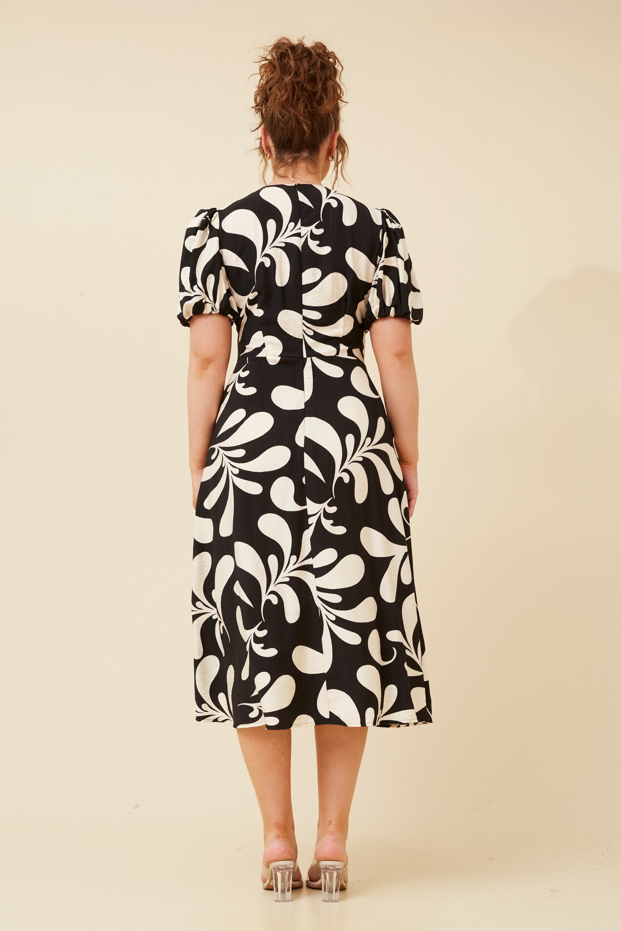 ALINA ABSTRACT PRINT DRESS