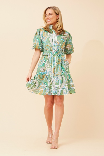 ALIRA PAISLEY PRINT DRESS
