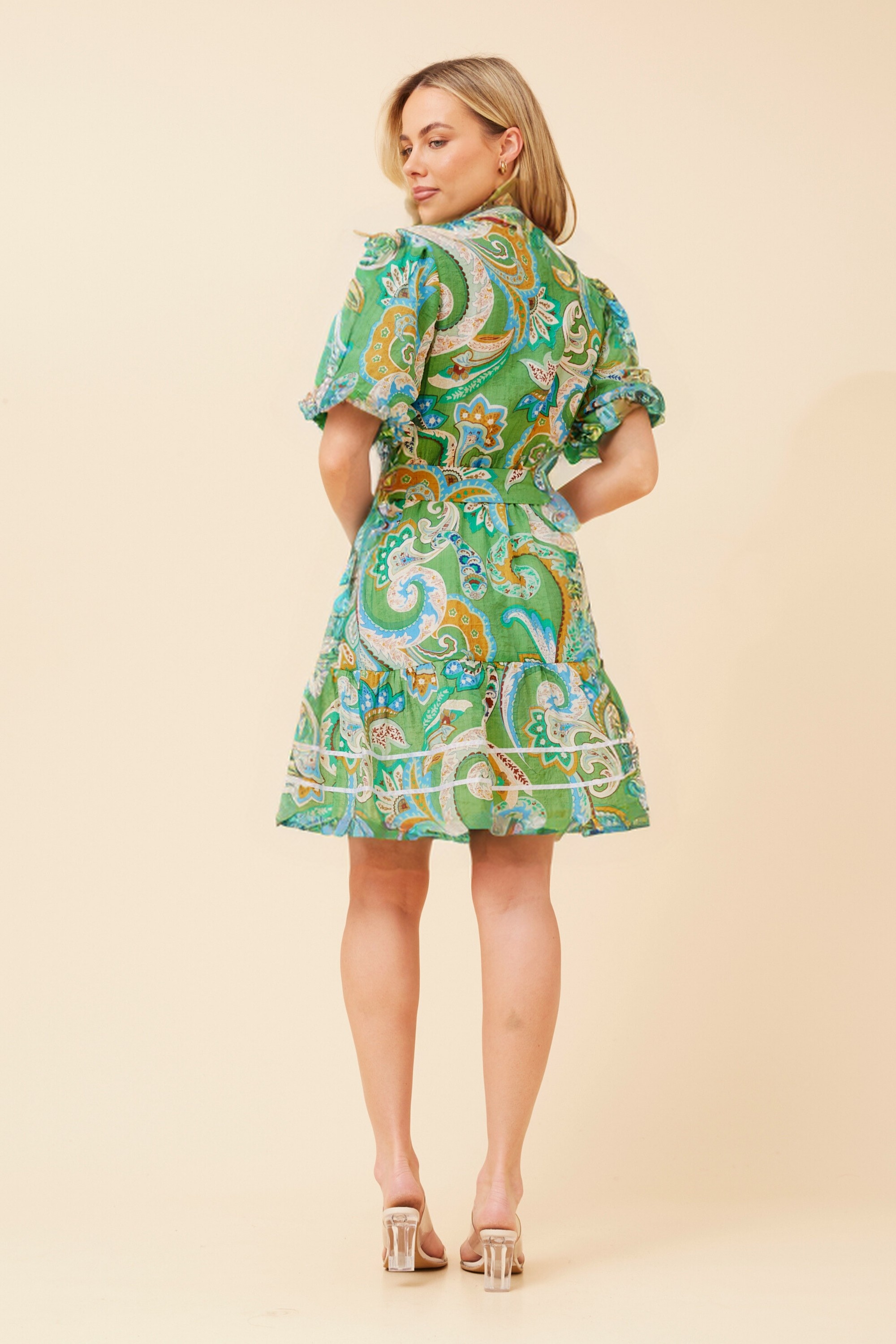 ALIRA PAISLEY PRINT DRESS