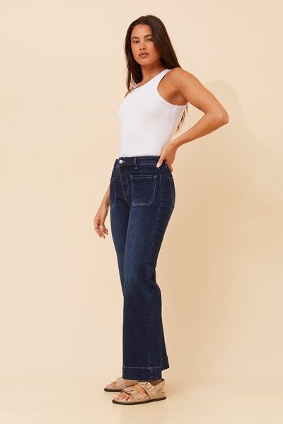 ALLON WIDE LEG DENIM PANTS