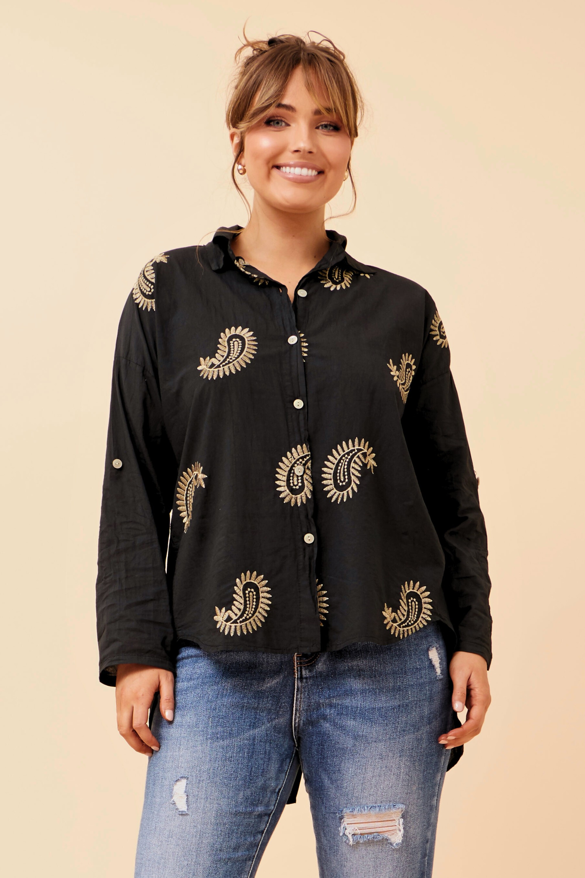 ALMADA ABSTRACT PRINT SHIRT
