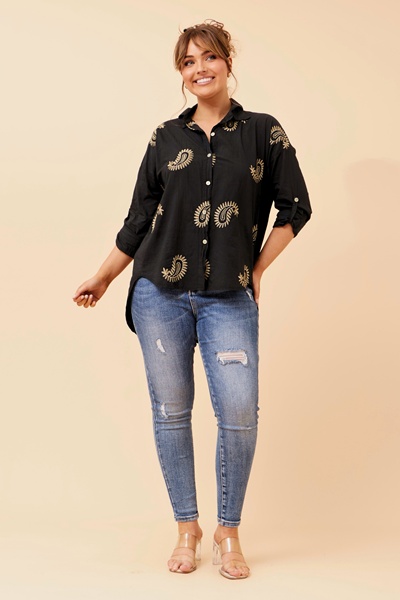 ALMADA ABSTRACT PRINT SHIRT