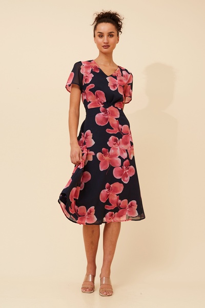 ALONA FLORAL MIDI DRESS