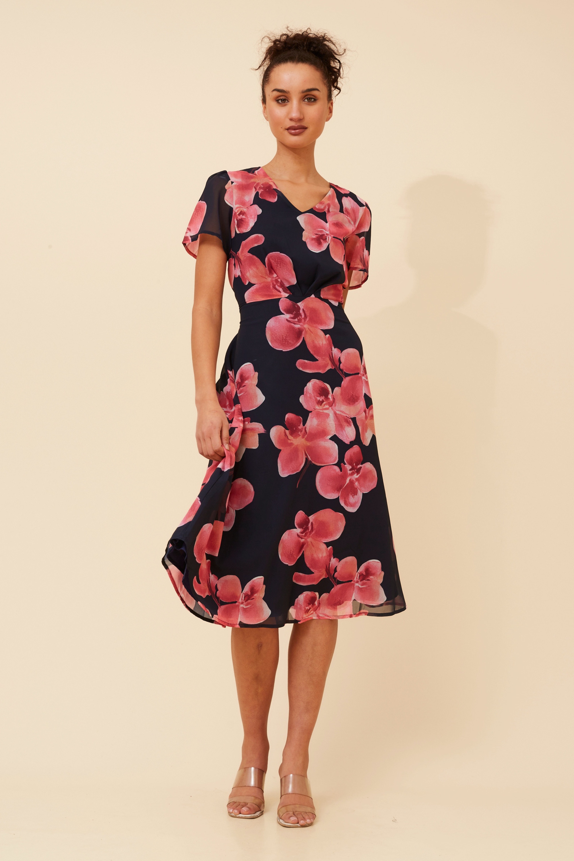 ALONA FLORAL MIDI DRESS