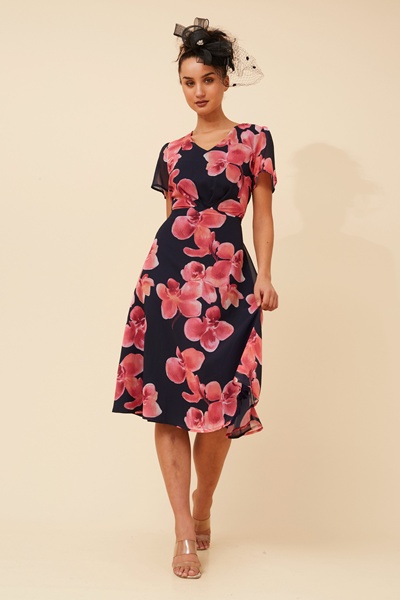 ALONA FLORAL MIDI DRESS