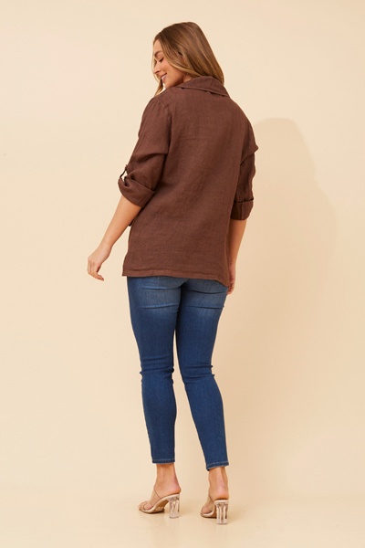 AMATI SOLID LINEN JACKET