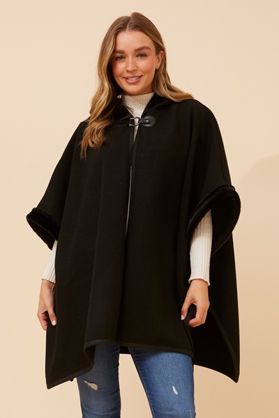 AMBERLYN SOLID PONCHO