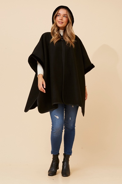 AMBERLYN SOLID PONCHO