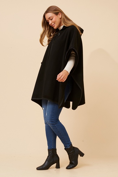 AMBERLYN SOLID PONCHO