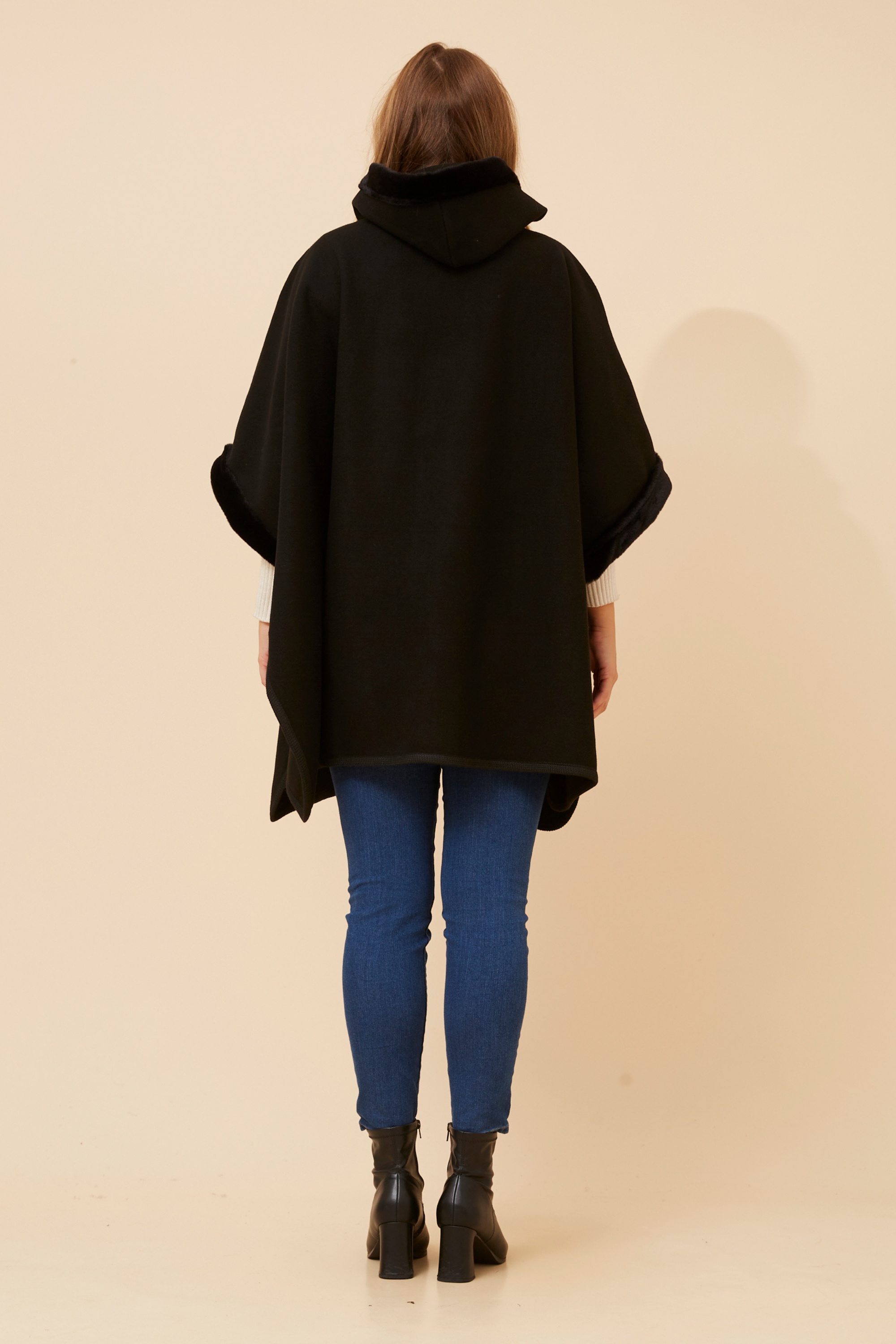 AMBERLYN SOLID PONCHO