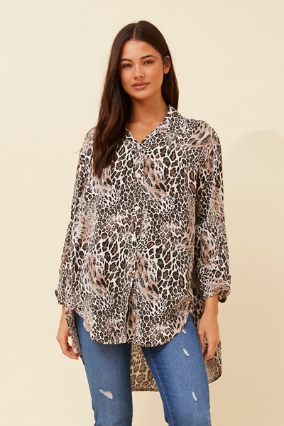 AMBROSE ANIMAL PRINT SHIRT
