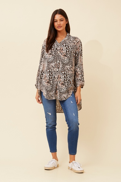 AMBROSE ANIMAL PRINT SHIRT