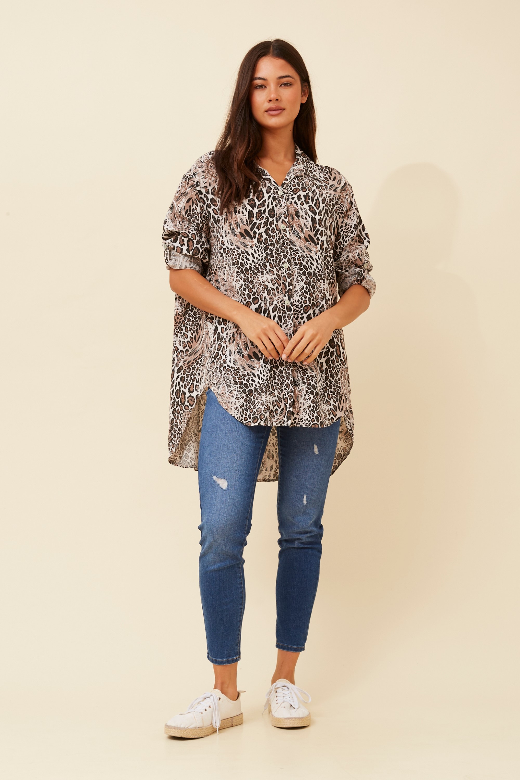 AMBROSE ANIMAL PRINT SHIRT