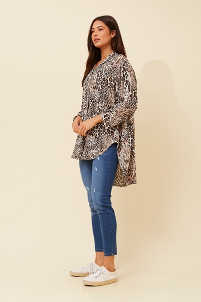 AMBROSE ANIMAL PRINT SHIRT