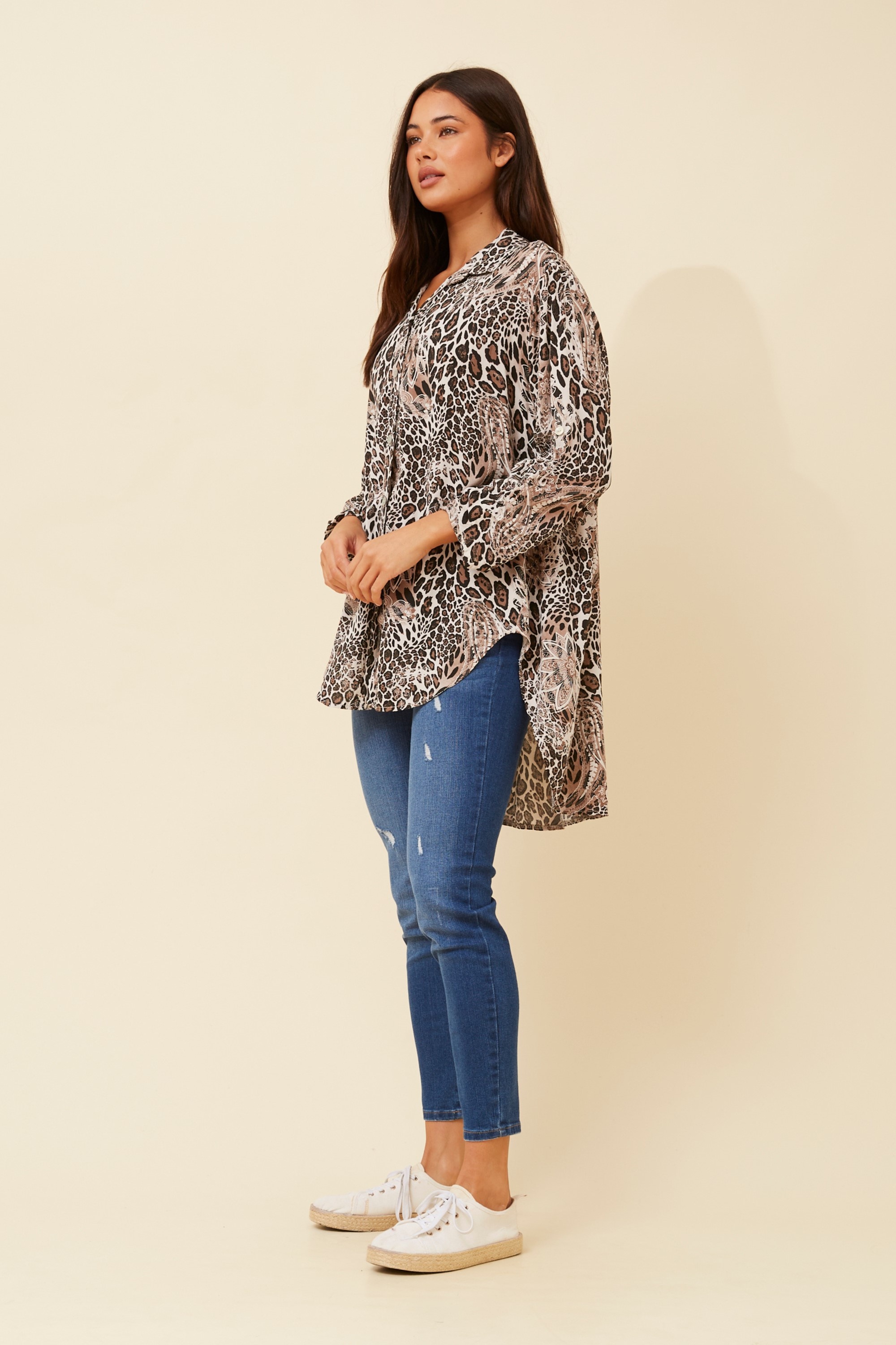AMBROSE ANIMAL PRINT SHIRT