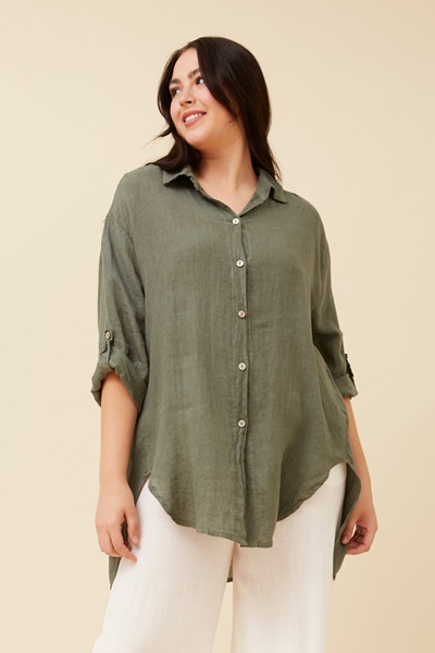 AMBROSE LINEN SOLID SHIRT