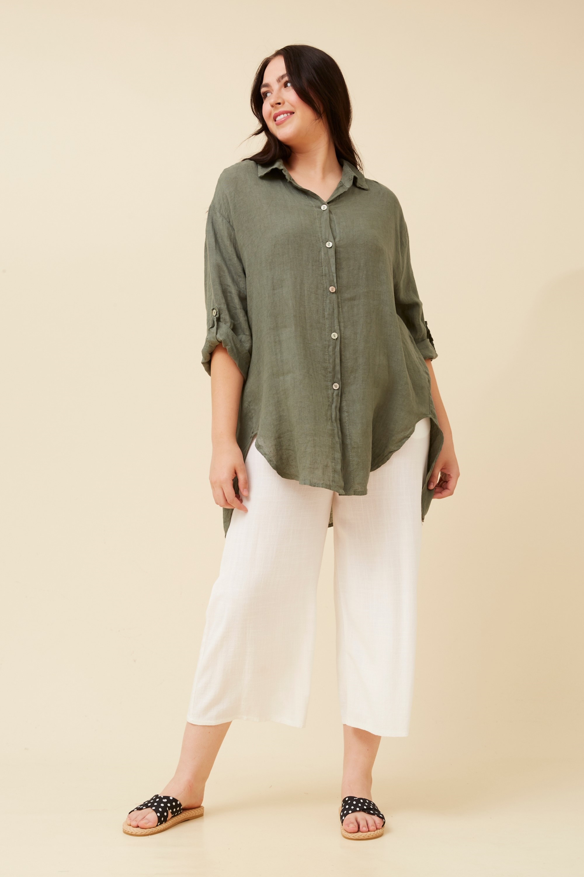 AMBROSE LINEN SOLID SHIRT