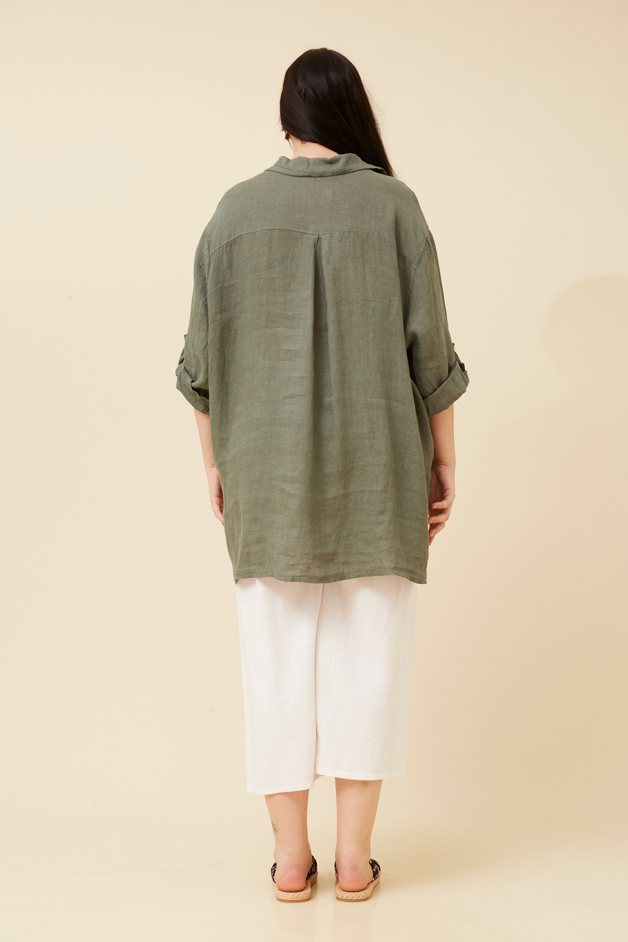 AMBROSE LINEN SOLID SHIRT