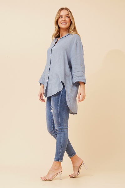 AMBROSE LINEN SOLID SHIRT