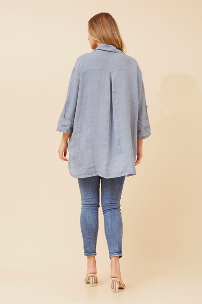 AMBROSE LINEN SOLID SHIRT