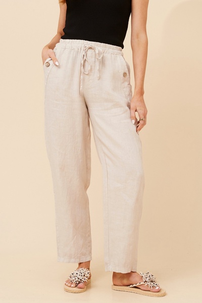 AMIR SOLID LINEN PANTS