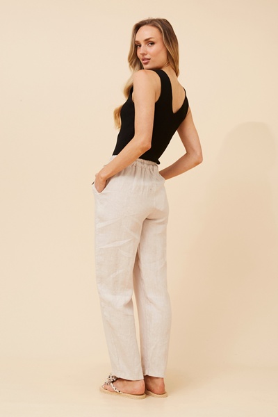 AMIR SOLID LINEN PANTS