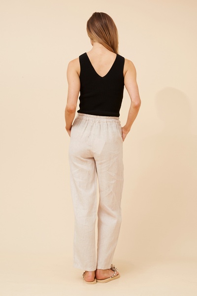 AMIR SOLID LINEN PANTS
