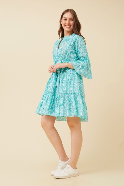 AMIRA EMBROIDERED SHORT DRESS