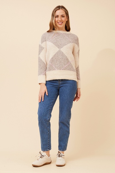 ANARA WOOL BLEND KNIT PULLOVER