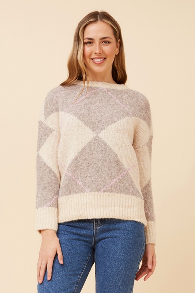 ANARA WOOL BLEND KNIT PULLOVER