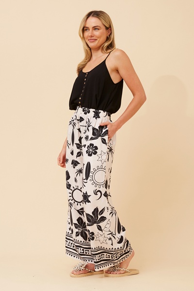 ANCA BORDER PRINT PANTS