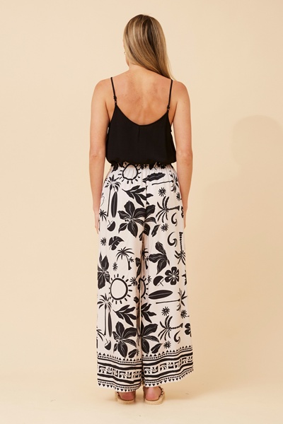 ANCA BORDER PRINT PANTS