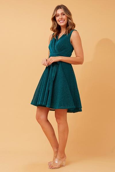 ANDI GLITTER SHORT DRESS