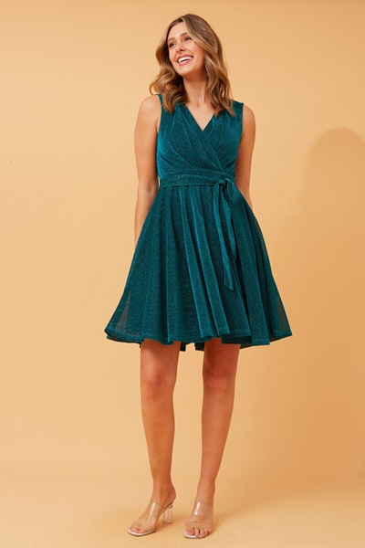 ANDI GLITTER SHORT DRESS