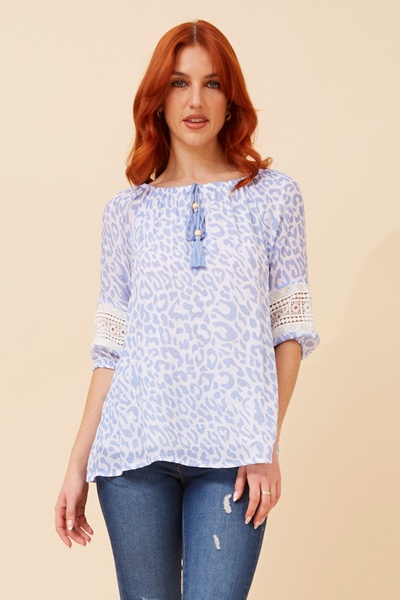 ANDREA ANIMAL PRINT TOP