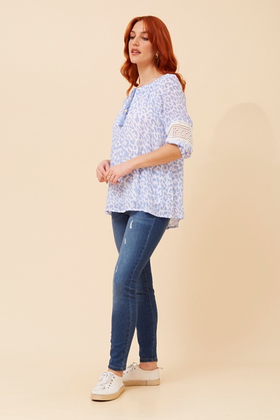 ANDREA ANIMAL PRINT TOP