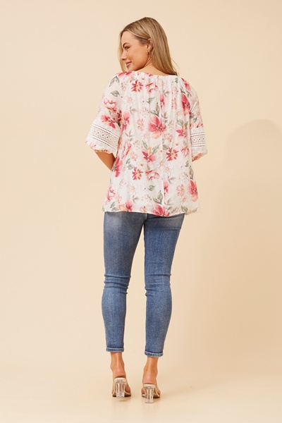 ANDREA FLORAL PRINT TOP